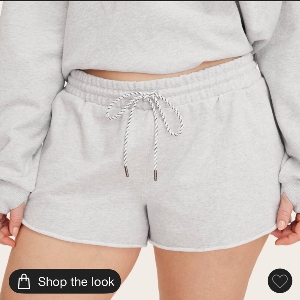 PARKE Target Gray Drawstring Shorts - small